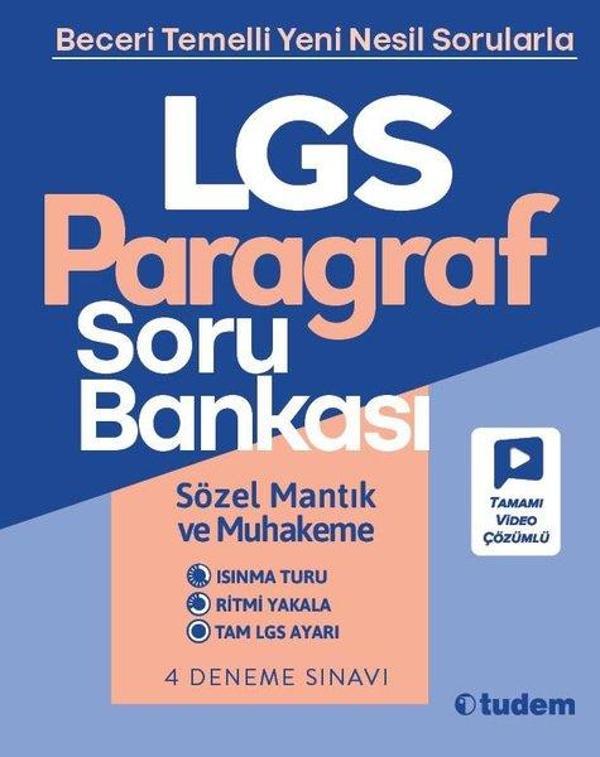 LGS Paragraf Soru Bankası - Tudem Yayınları - Ders Kitapları - Image 1