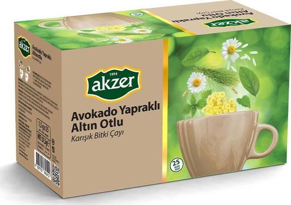 Akzer Avokado Yapraklı Altın Otlu  Çay  60 Adet - Image 1