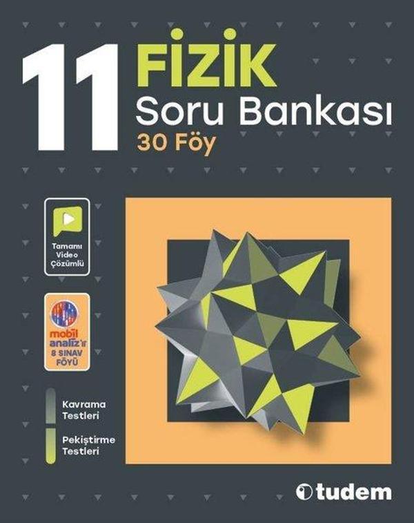 11. Sınıf Fizik Soru Bankası - Tudem Yayınları - Ders Kitapları - Image 1