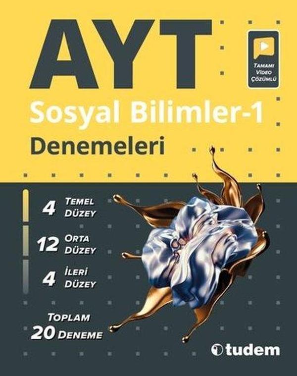 AYT Sosyal Bilimler-1 Denemeleri - Tudem Yayınları - Ders Kitapları - Image 1
