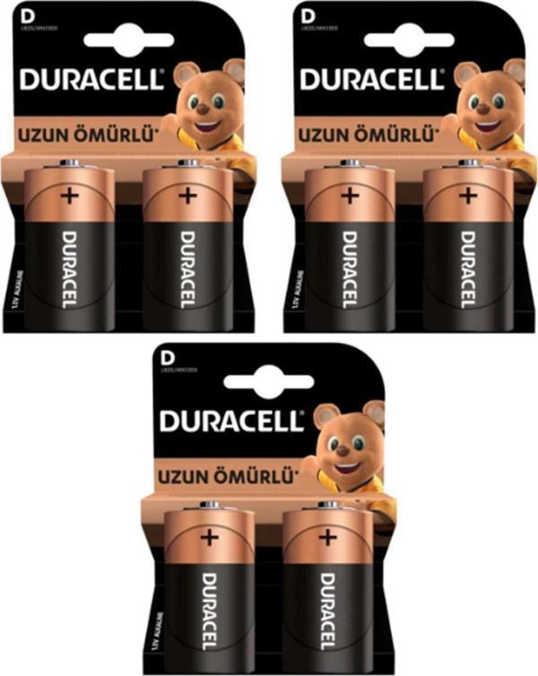 Duracell Pil Basic D Boy 2'li 3 Paket - Image 1