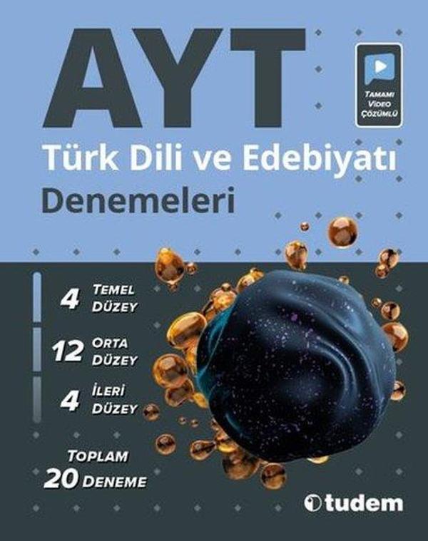 AYT Türk Dili ve Edebiyatı Denemeleri - Tudem Yayınları - Ders Kitapları - Image 1