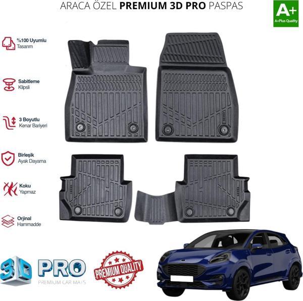 FORD PUMA ARACA ÖZEL 3D PASPAS 2019 2020 2021 2022 2023 2024 - Image 1