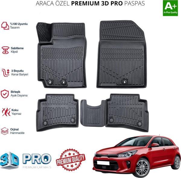 KİA RİO ARACA ÖZEL 3D PASPAS 2017 2018 2019 2020 2021 2022 2023 - Image 1