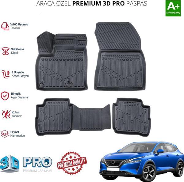 QASHQAİ E-POWER ARACA ÖZEL 3D PASPAS 2021 2022 2023 2024 2025  - Image 1