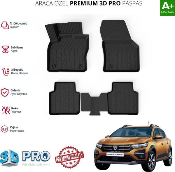 SANDERO ARACA ÖZEL 3D PASPAS 2020 2021 2022 2023 2024 - Image 1