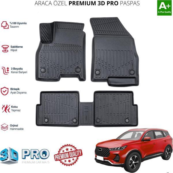 TİGGO 7 PRO ARACA ÖZEL 3D PASPAS 2022 2023 2024 2025 - Image 1