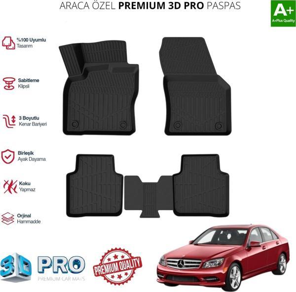 W204 C SERİSİ ARACA ÖZEL 3D PASPAS 2007 2008 2009 2010 2011 2012 2013 2014 - Image 1