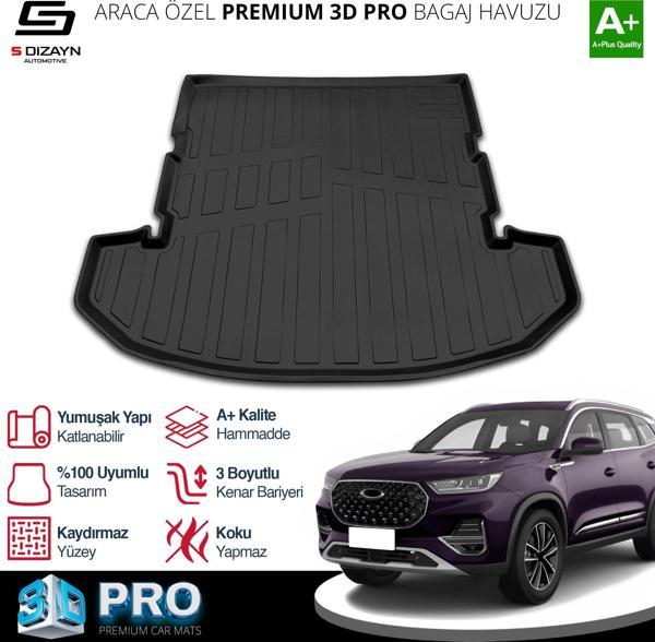 S-Dizayn Chery Tiggo 8 Pro 3D Pro Bagaj Havuzu 2022 Üzeri A+ Kalite - Image 1