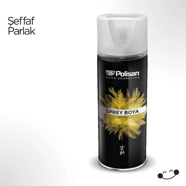 Polisan Akrilik Sprey Boya 400 ml Parlak Vernik - Image 1