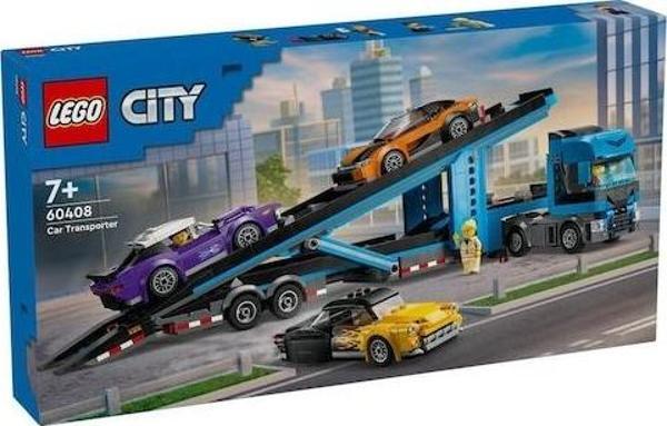 Lego City Spor Arabalı Araç Taşıma Kamyonu 60408 Lisanslı Ürün - Image 1