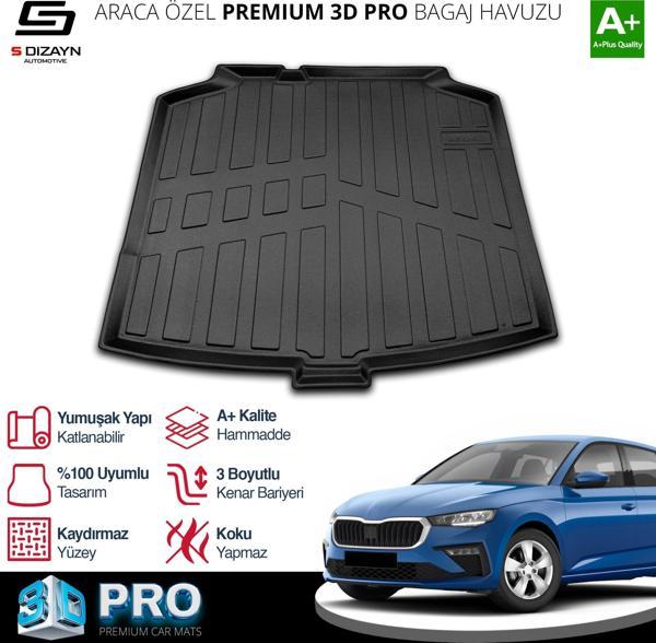 S-Dizayn Skoda Scala 3D Pro Bagaj Havuzu 2019 Üzeri A+ Kalite - Image 1