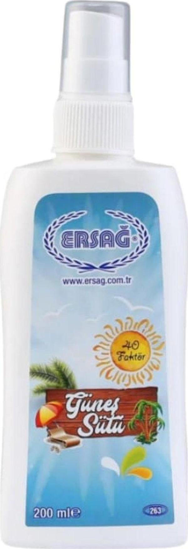 Ersağ Güneş Sütü 200 ml - Image 1
