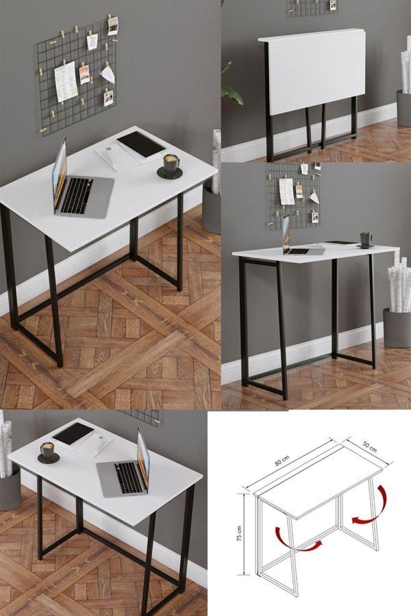 Yüceer Home Vento Katlanır Çalışma Masası Katlanabilir Pratik Çalışma Masası Bilgisayar Masası Çizim Masası - Image 1