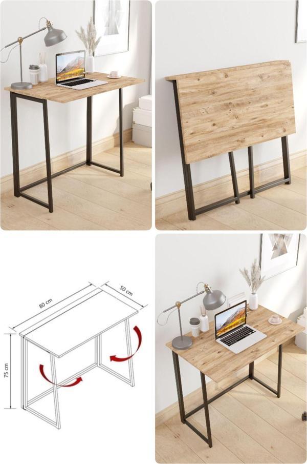 Yüceer Home Workpro Katlanır Çalışma Masası Katlanabilir Pratik Çalışma Masası Bilgisayar Masası Çizim Masası - Image 1