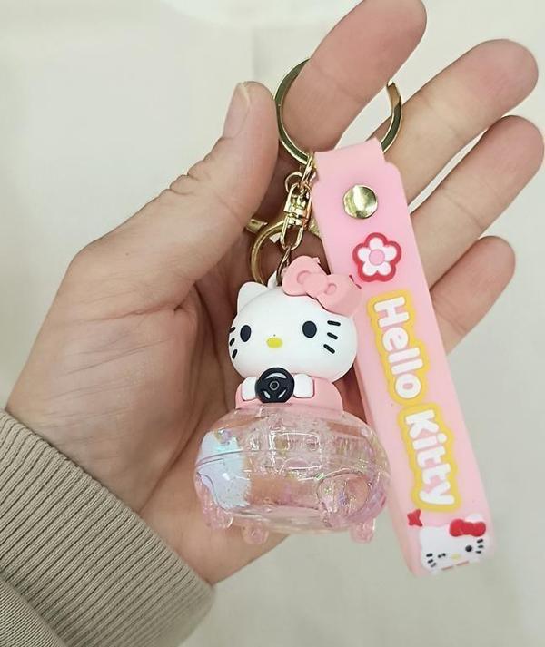 Anahtarlık Kuromi Sulu Silikon Hello 3D Çanta Cüzdan Aksesuarı - Image 1