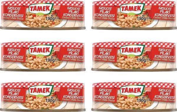 Tamek Fasulye Pilaki 190 gr x 6 Adet - Image 1