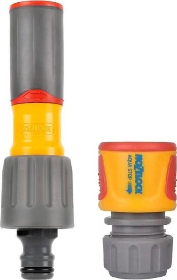 Hozelock 100226H 3 Ayarlı Sprey Başlıklı Hortum Ucu Tabancası+Stoplu Hortum Bağlantısı 1/2" - Image 1