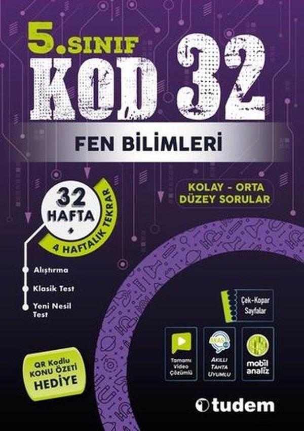 5. Sınıf Fen Bilimleri KOD 32 - Tudem Yayınları - Ders Kitapları - Image 1