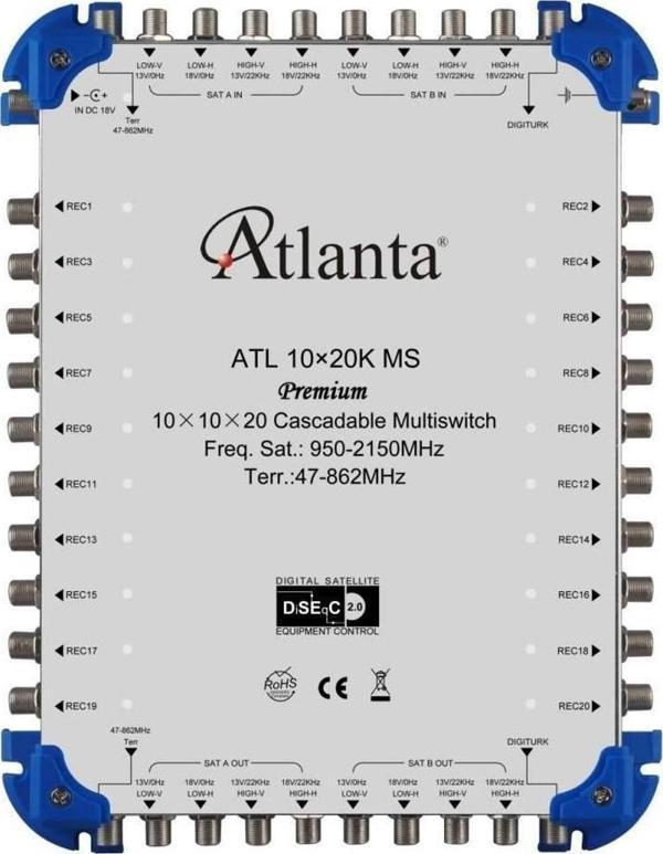Atlanta 10/20 10x20 Santral Merkezi Sistem Multiswitch ( Geçişli Kaskatlı ) - Image 1