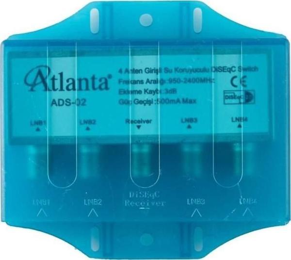 Atlanta ADS-02 1x4 1/4 DiSEqC Switch (Kapaklı Korumalı) - Image 1
