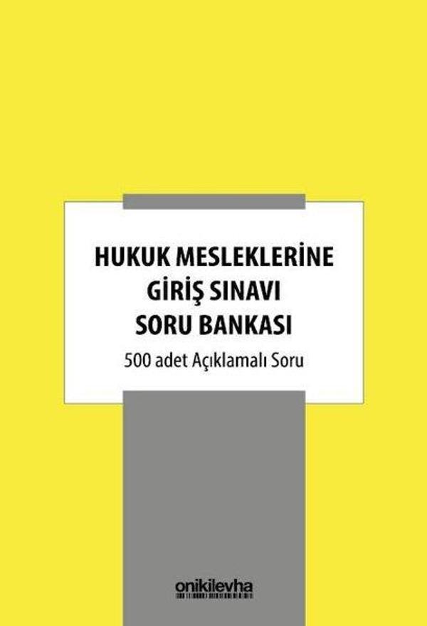 Hukuk Mesleklerine Giriş Sınavı Soru Bankası - On İki Levha Yayıncılık - Image 1