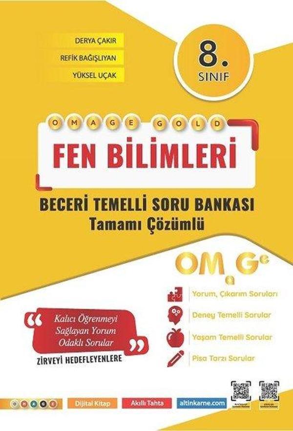 8. Sınıf Omage Gold Fen Bilimleri Soru Bankası - Omage - Image 1