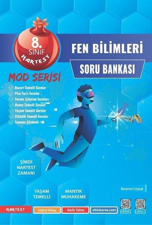 8. Sınıf Mod Fen Bilimleri Soru Bankası - Nartest Yayınevi - Image 1