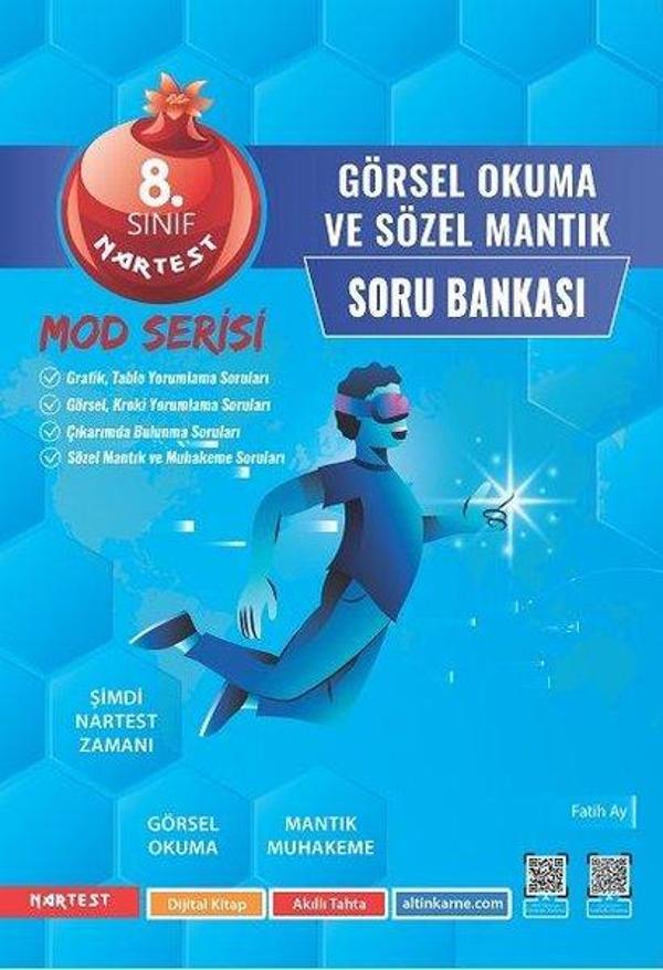 8. Sınıf Mod Görsel Okuma Ve Sözel Mantık Soru Bankası - Nartest Yayınevi - Image 1