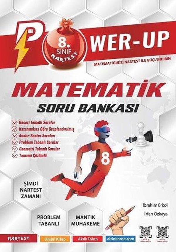 8. Sınıf Power-Up Matematik Soru Bankası - Nartest Yayınevi - Image 1
