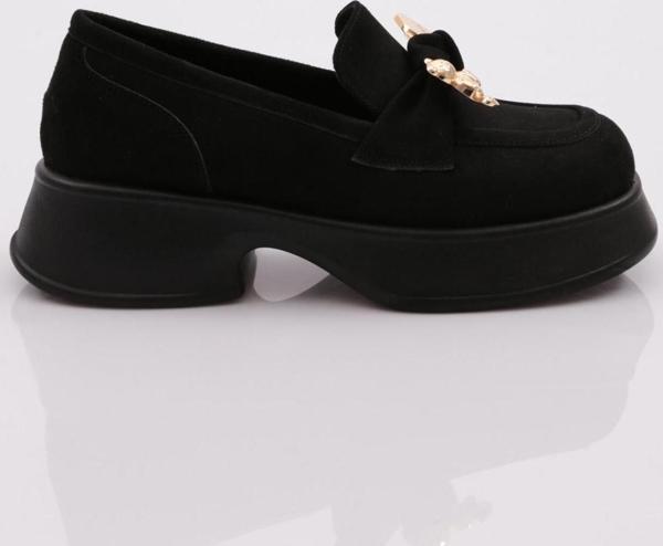 Kadın Loafer Ayakkabı Siyah Velvet 6133547 - Image 1