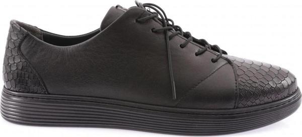 Erkek Baskılı Sneaker Ayakkabı Siyah 8413197 - Image 1