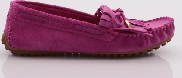 Kadın Püskül Detaylı Loafer Ayakkabı Fuşya Süet 212292885 - Image 1