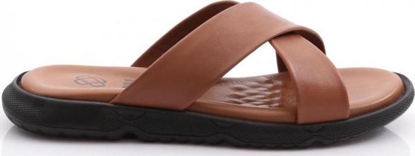 Deri Comfort Rahat Taban Erkek Terlik 826 Taba 93737101 - Image 1