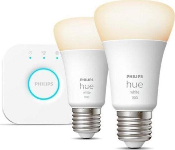 Philips Hue Beyaz Akıllı Başlangıç Seti 2'li Bluetooth Özellikli - Image 1