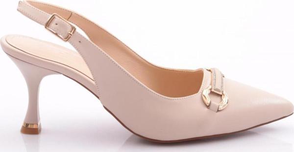 Dgn 24201 Kadin Arkadan Bağlama Topuklu Ayakkabi - Image 1