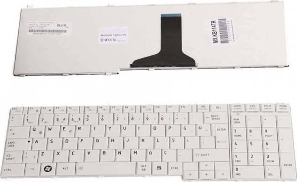İnfostar Toshiba Satellite C655 C655D Notebook Klavye Tuş Takımı-Beyaz - Image 1