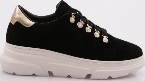 Kadın Sneaker Siyah Süet 211103118 - Image 1