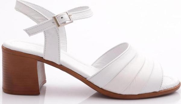 Kadın Topuklu Sandalet Beyaz 26193294 - Image 1