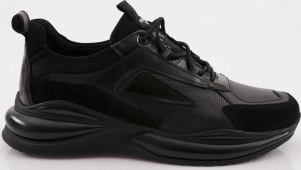 Erkek Casual Sneakers Ayakkabı Siyah Süet Siyah 2734828 - Image 1