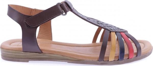 Kadın T Model Lazerli Sandalet Vizon 41613133 - Image 1