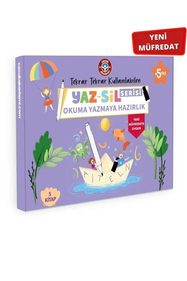 Çocuk Akademi Yeni Müfredat Yaz Sil Serisi Okuma Yazmaya Hazırlık Seti - Image 1