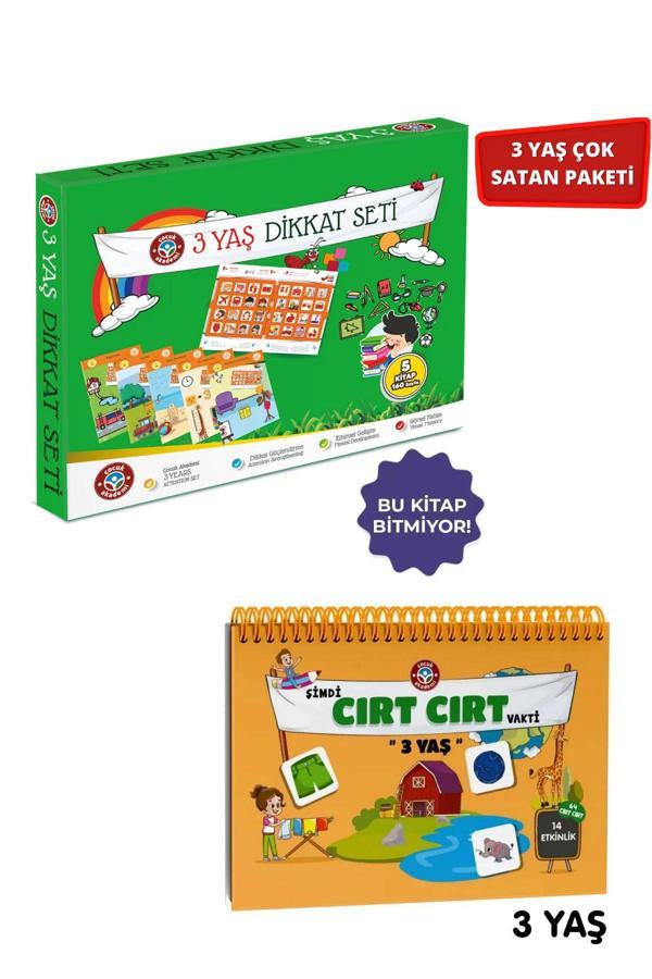 Çocuk Akademi 3 Yaş Dikkat Seti Ve 3 Yaş Cırt Cırtlı Vakti Ikili Paket - Image 1