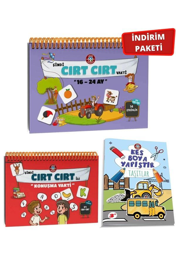 Çocuk Akademi 16-24 Ay Cırt Ve Cırt İle Konuşma Vakti / Kes Boya Yapıştır- Taşıtlar - Image 1