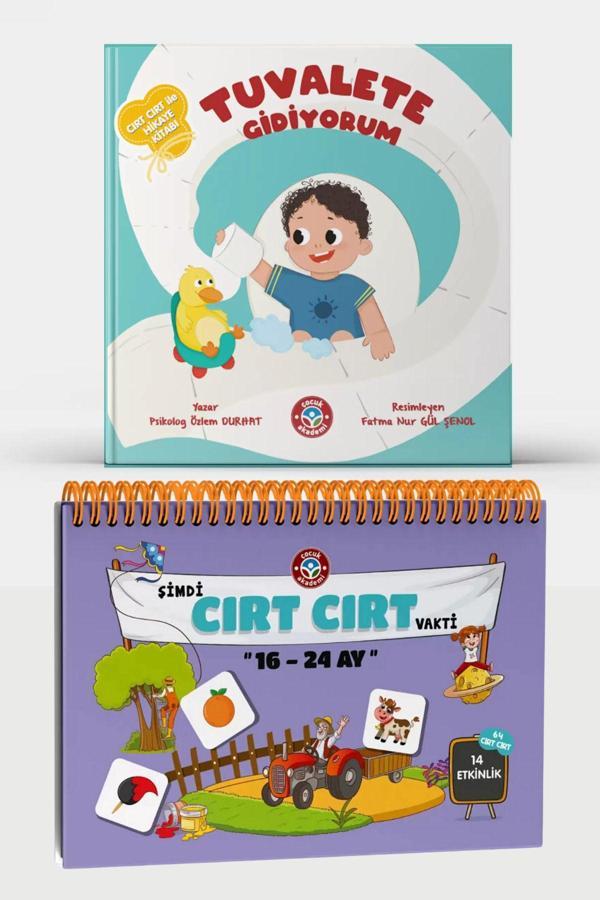 Çocuk Akademi 16-24 Ay Cırt Cırtlı Etkinlik Kitabı Ve Tuvalete Gidiyorum Cırt Cırtlı Etkinlik Kitabı - Image 1