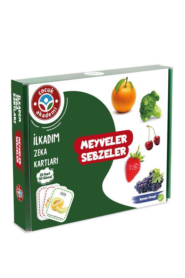 Çocuk Akademi Ilk Adım Zeka Kartı Meyve-Sebze - Image 1