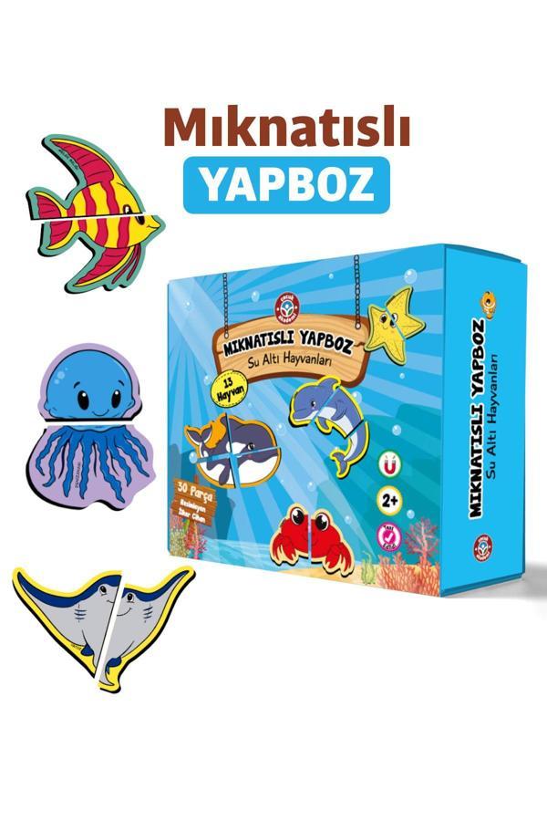 Çocuk Akademi Mıknatıslı Yapboz Su Altı Hayvanları - Image 1