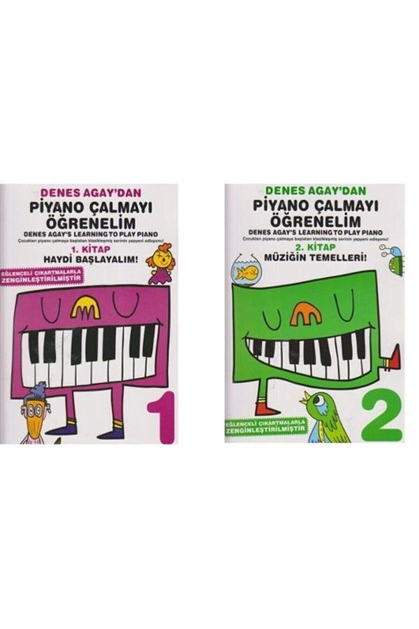 Portemem Denes Agay 'Dan Piyano Çalmayı Öğrenelim 1. Kitap Ve 2. Kitap (Set) - Portemem Yayınları - Image 1