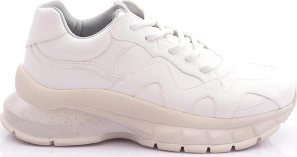 Kadın Mega Kalın Taban Sneakers Ayakkabı Beyaz 662413138 - Image 1