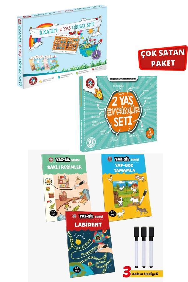 Çocuk Akademi 2 Yaş Dikkat-Etkinlik Seti Ve Yaz Sil Serisi-1 - Image 1